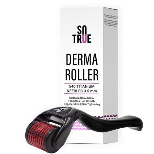 Sotrue Derma Roller For Hair Growth 0.5 mm with 540 Titanium Needles Review - best Derma Roller