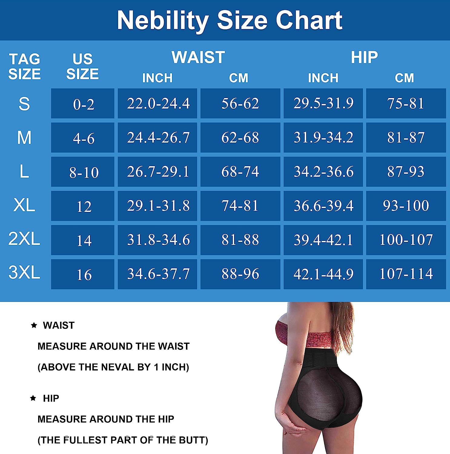 Nebility Womens Tummy Control High Waist Trainer Body Shaper