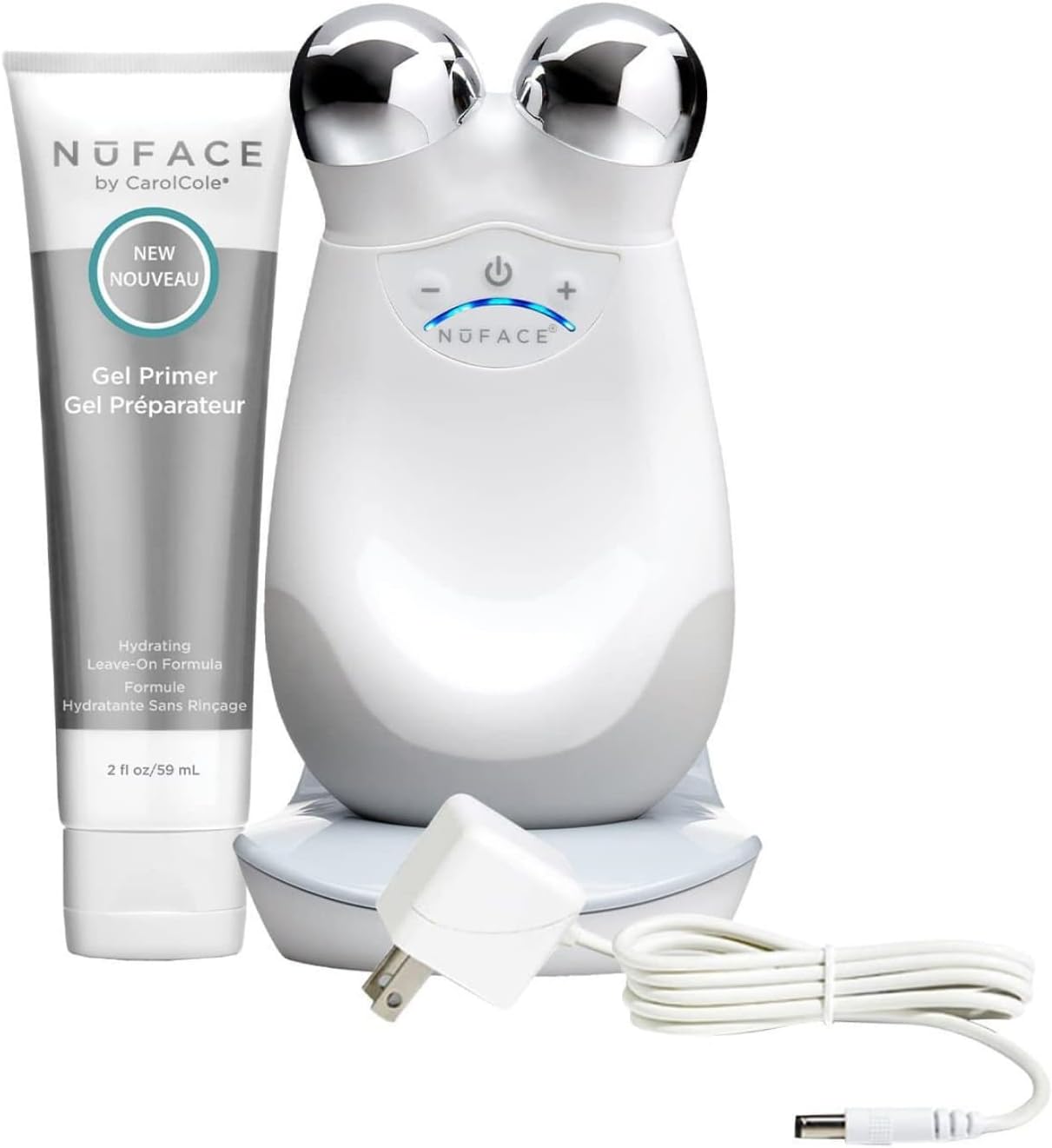 NuFACE Trinity Starter Kit. Facial Toning Device with Hydrating Leave On Gel Primer, 2 Fl Oz